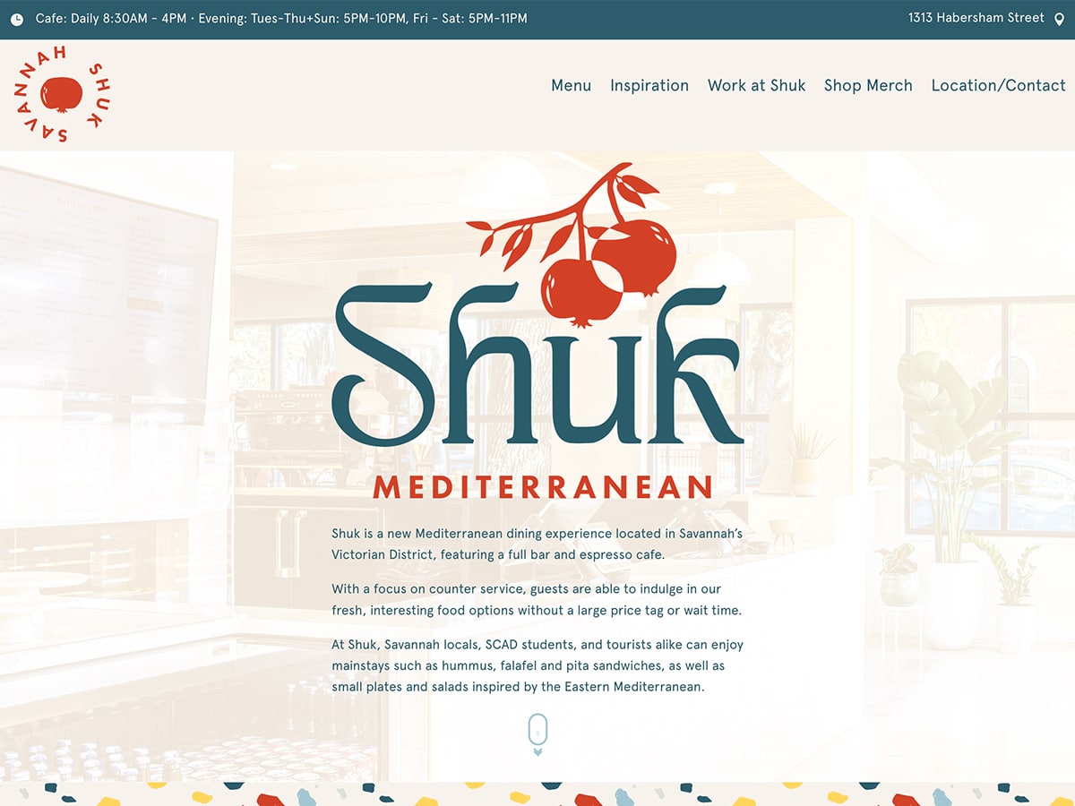 Restaurant Website Design | TradeBark Savannah, GA